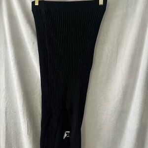 SHEIN Black Ribbed Skirt